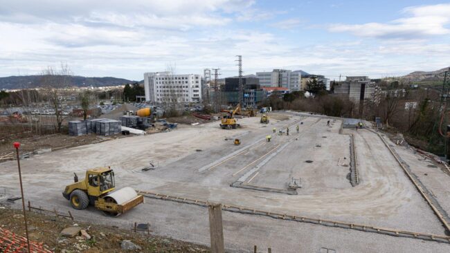 Salud prevé abrir el parking provisional del Hospital Donostia «a mediados de marzo»