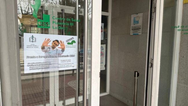 Los sanitarios del Área de Salud de Plasencia se concentrarán tras sufrir dos agresiones en 45 días